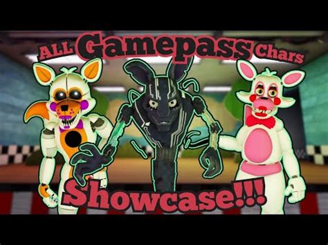 fredbear's mega roleplay wiki|ALL Gamepass Characters Showcase!!! .